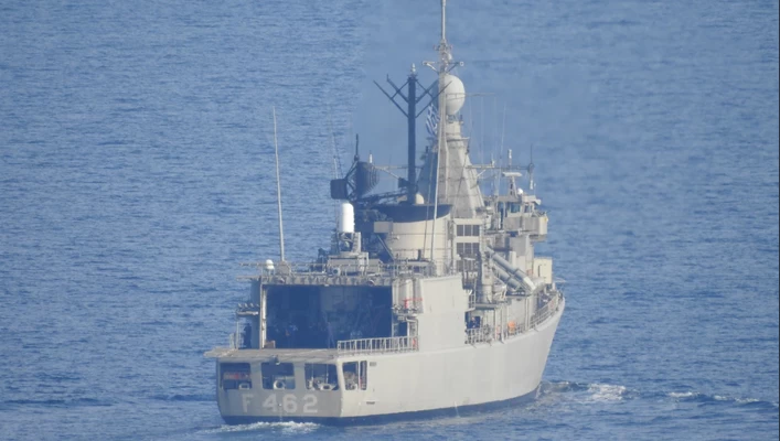 «Καταιγίς 2019» – Η Φ/Γ F-462S του ΠΝ επιχειρεί νότια της Χίου (βίντεο)